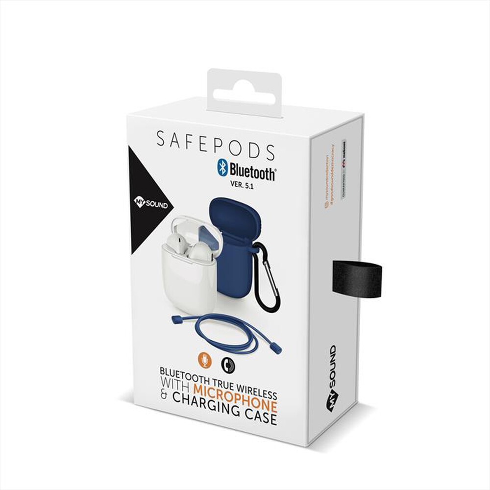 "MELICONI - SAFE PODS 5.1 BLUE COVER-Bianco con accessori in silico"