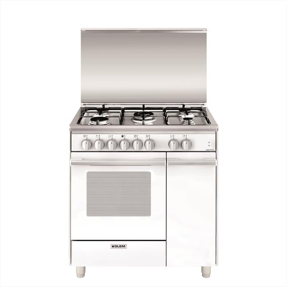 "GLEM GAS - Cucina a gas UQ855MX6 Classe A-BIANCO"