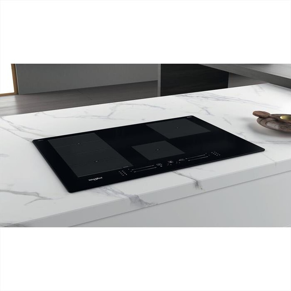 "WHIRLPOOL - Piano induzione WF S0377 NE/IXL HOB WP 77 cm-Nero"