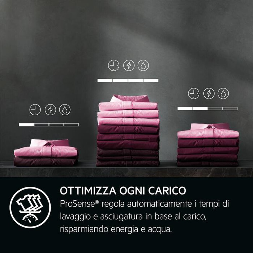 "AEG - Lavasciuga LWR9C16BAY 10/6 Kg Classe A/BY-Bianco"