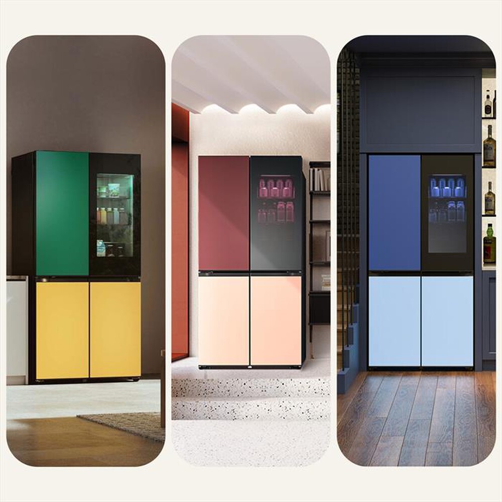 Immagine del prodotto LG - Frigorifero 4 porte GMV960NNME Classe E 617L-Multicolour