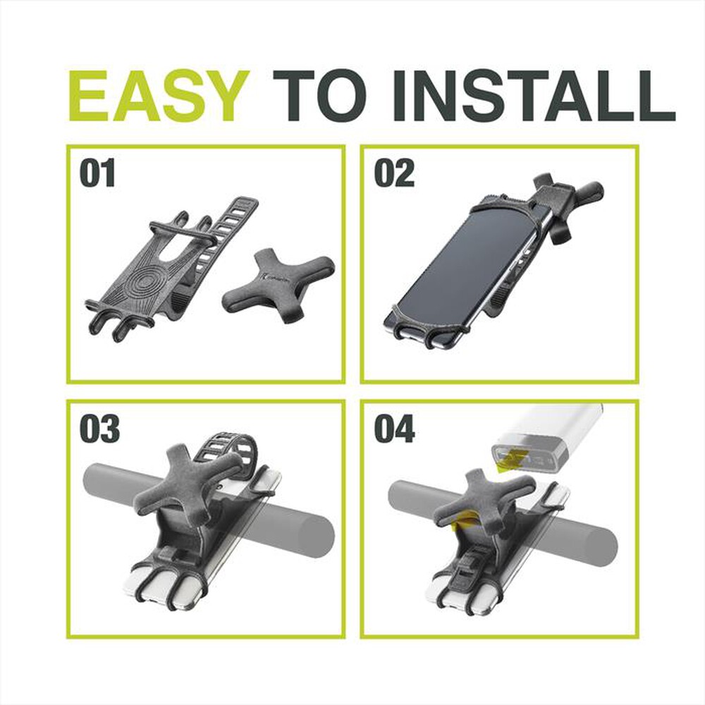 Immagine del prodotto CELLULARLINE - Supporto per Manubrio da Bici NEWMHOLDERPBK