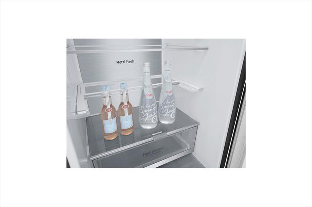 "LG - Frigorifero combinato GBB72MCVBN Classe B 384L-Grigio scuro"