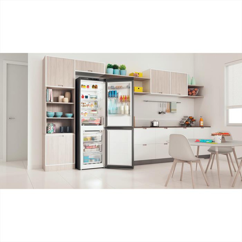 "INDESIT - Frigorifero combinato PUSH&GO INFC8 TA23X Classe D-Stainless steel"