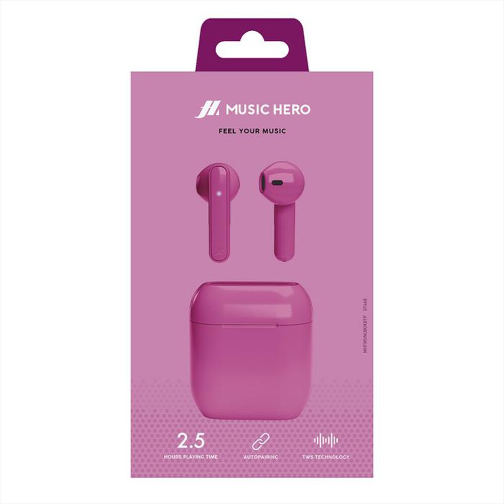 "SBS - Auricolare TWS MHTWSNUBOXBTP-Rosa"
