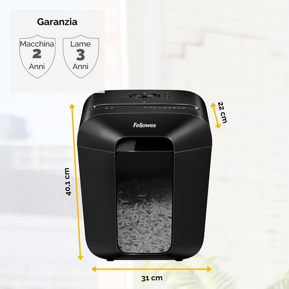 "FELLOWES - DISTRUGGIDOCUMENTI LX50-nero"
