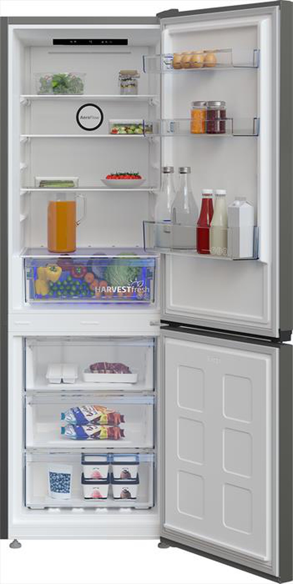 "BEKO - Frigorifero combinato B5RCNA345HG1 Classe D 301 lt-Metal Grey"