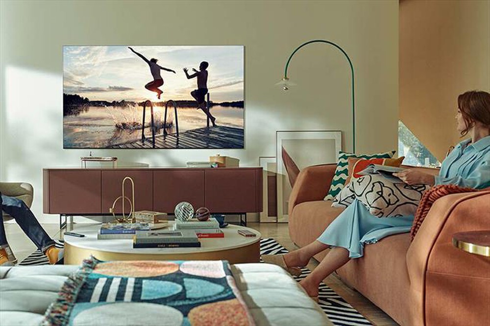 "SAMSUNG - TV Neo QLED 4K 55” QE55QN95A Smart TV Wi-Fi - Carbon Silver"