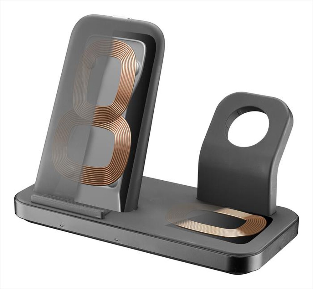 Immagine del prodotto CELLULARLINE - Trio wireless charger WIRELESS3IN1IPHK-Nero