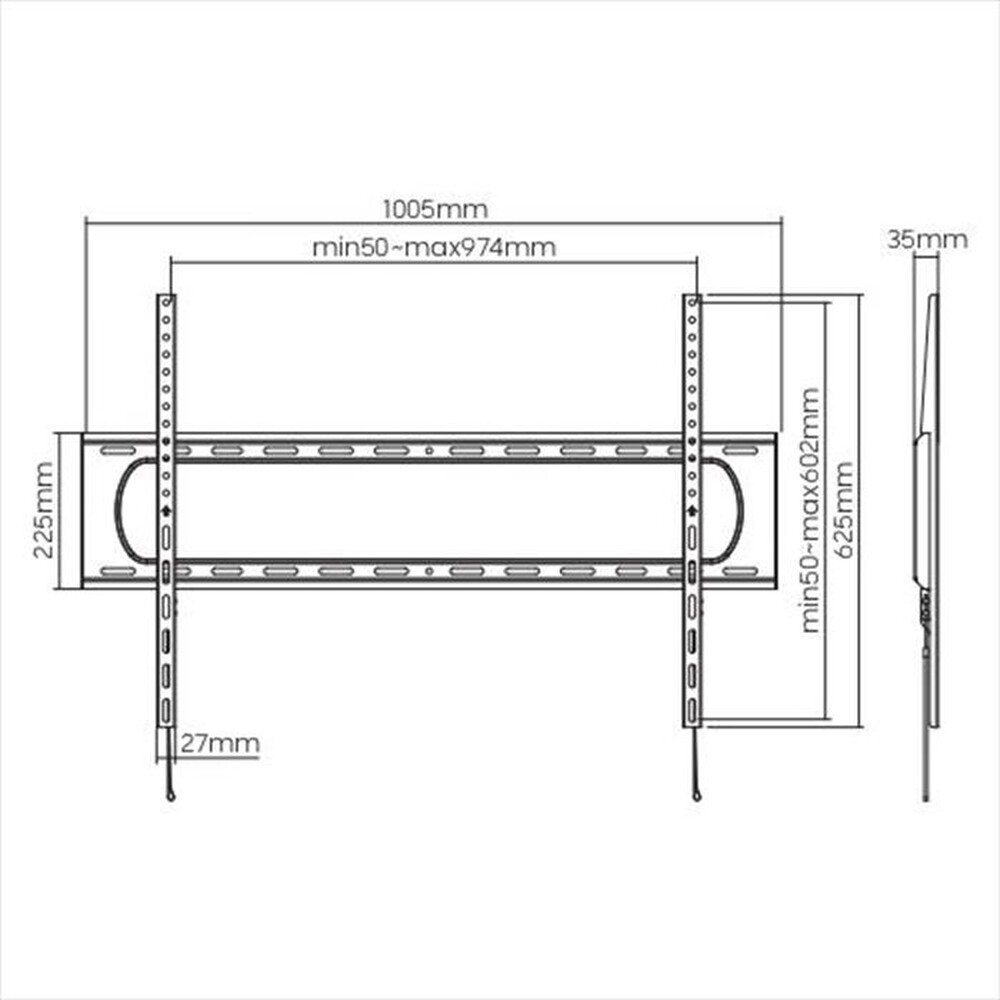 Immagine del prodotto MUNARI - Supporto TV SP790 120 Kg-NERO