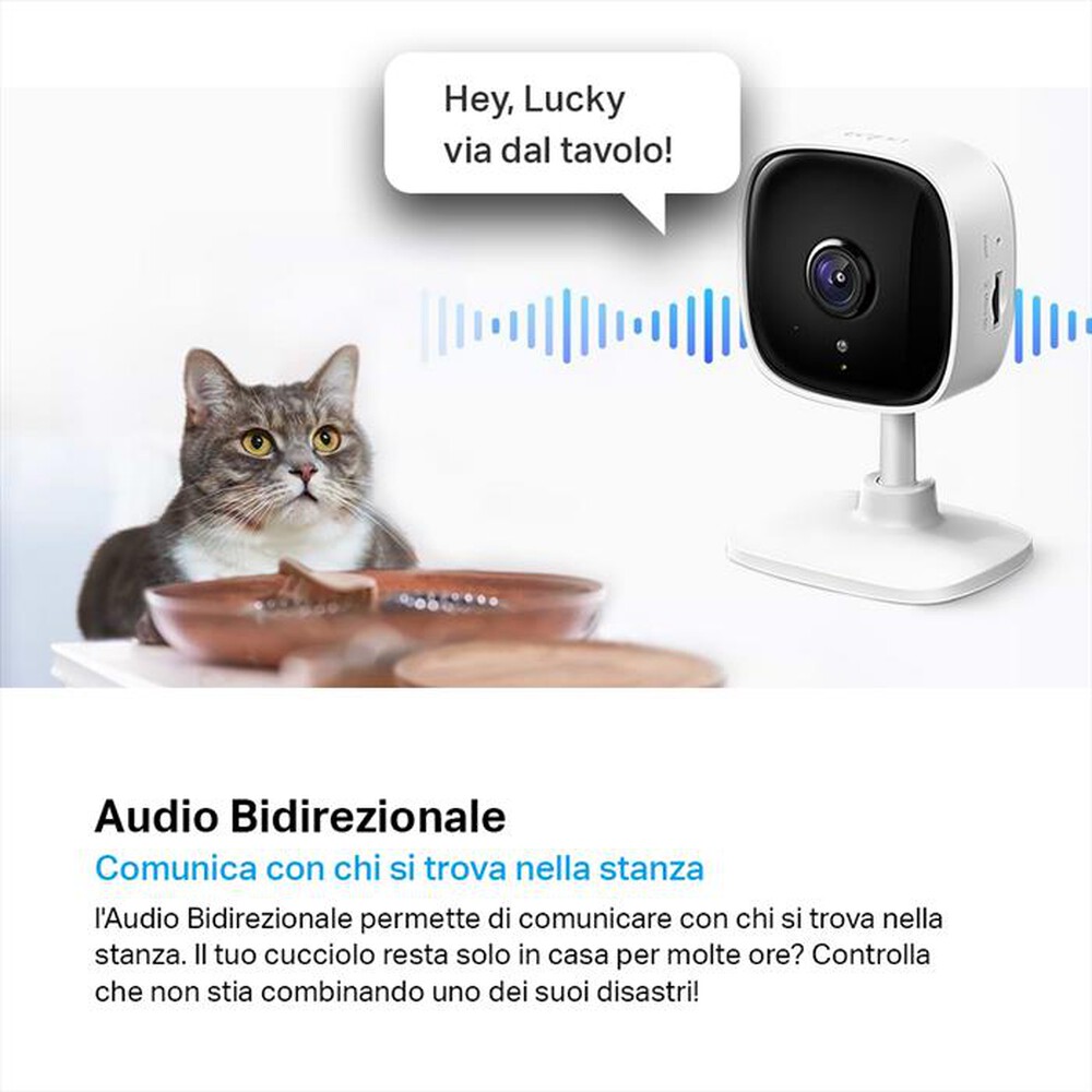 "TP-LINK - TAPOC100 TELECAM WIFI VISIONE NOTTURNA, AUDIO BID"