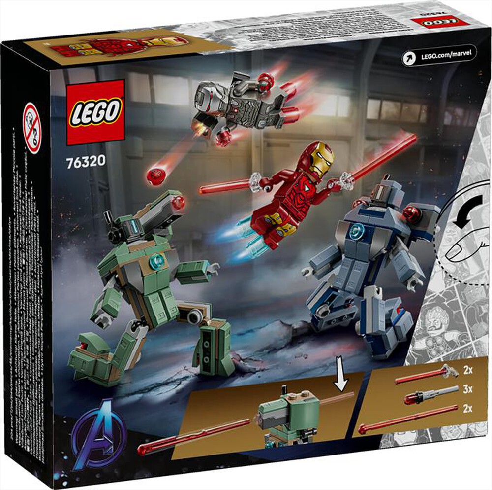 Immagine del prodotto LEGO - 76320 IRON MAN E WAR MACHINE E DRONI DI HAMMER-,