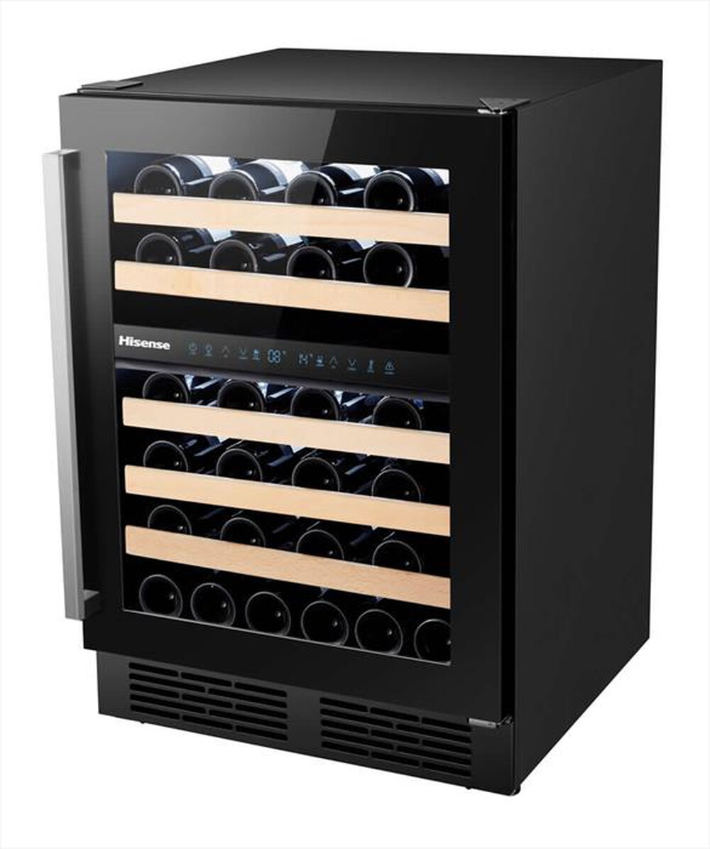 "HISENSE - Cantinetta RW17W4NWLG0 Classe G 46 bottiglie-Nero Glass"