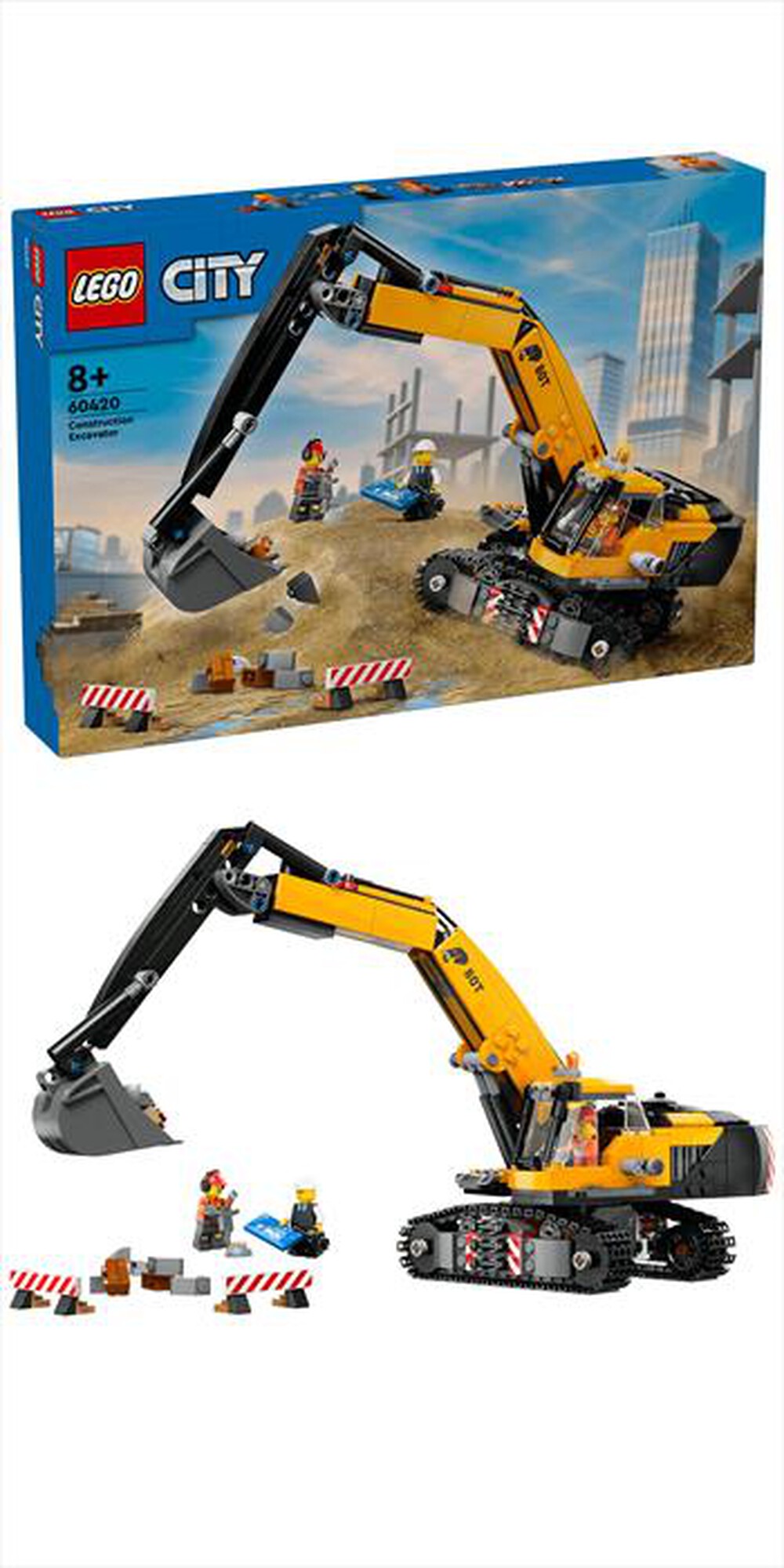 Immagine del prodotto LEGO - CITY BIG VEHICLES Escavatore cantiere giallo 60420