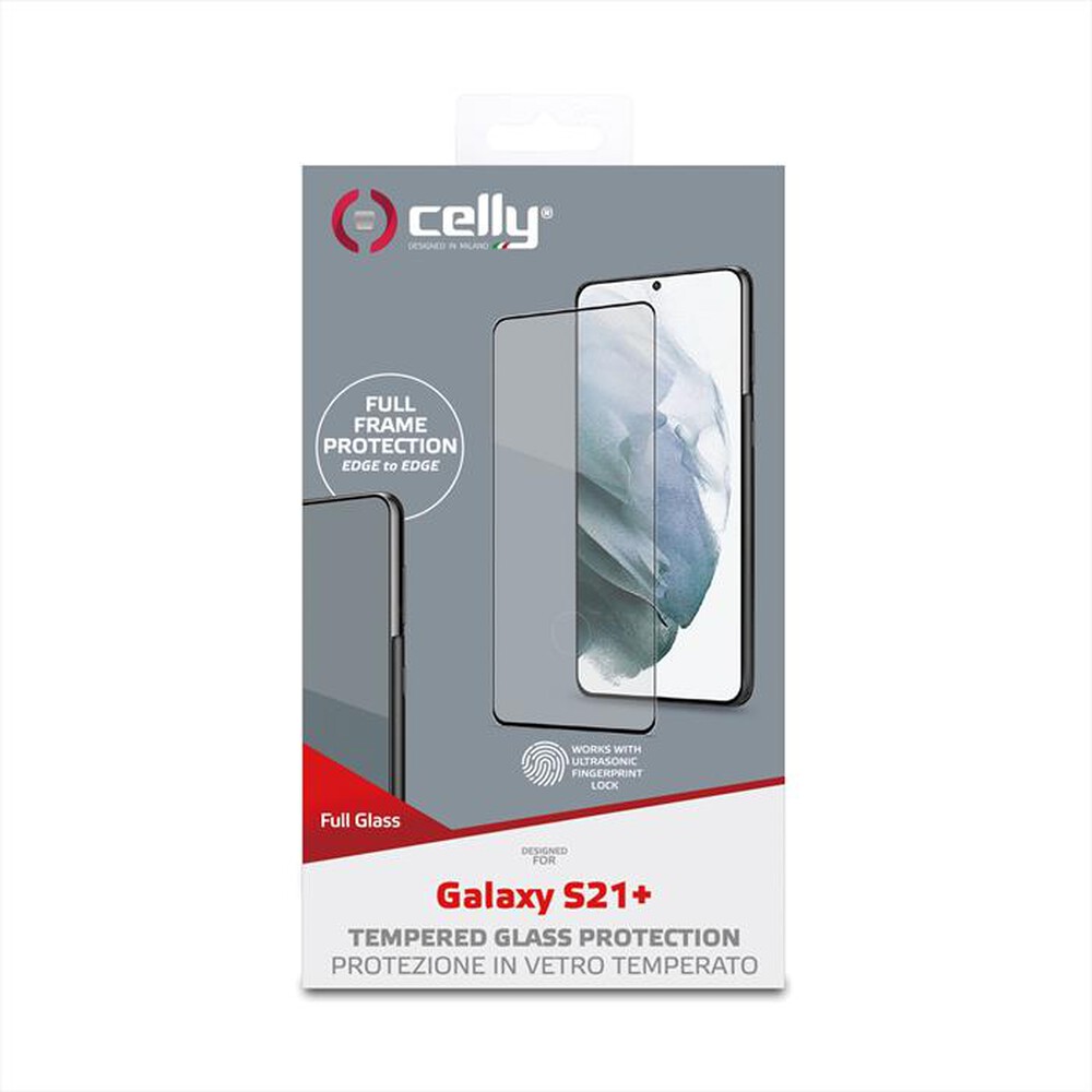"CELLY - FULLGLASS995BK - VETRO PROTETTIVO GALAXY S21+ 5G-TRASPARENTE/VETRO TEMPERATO"