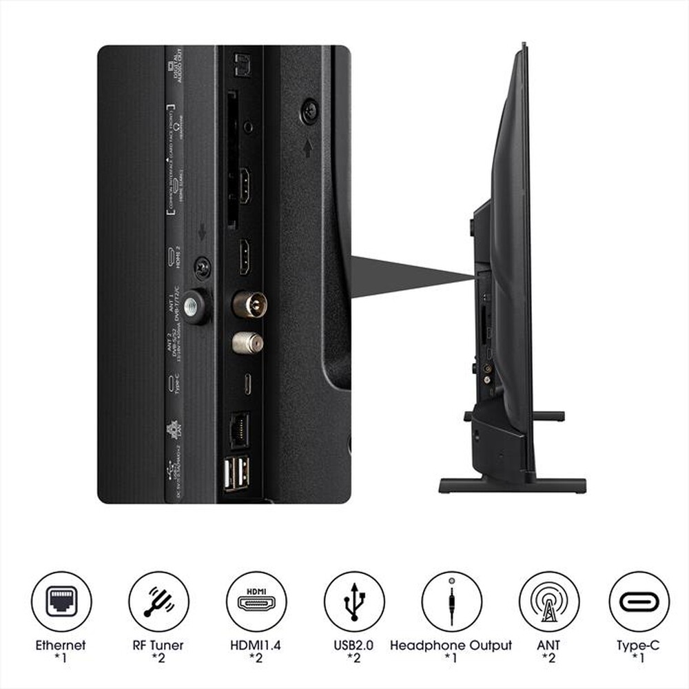 "HISENSE - Smart TV Q-LED FHD 40\" 40A59KQ-Black"