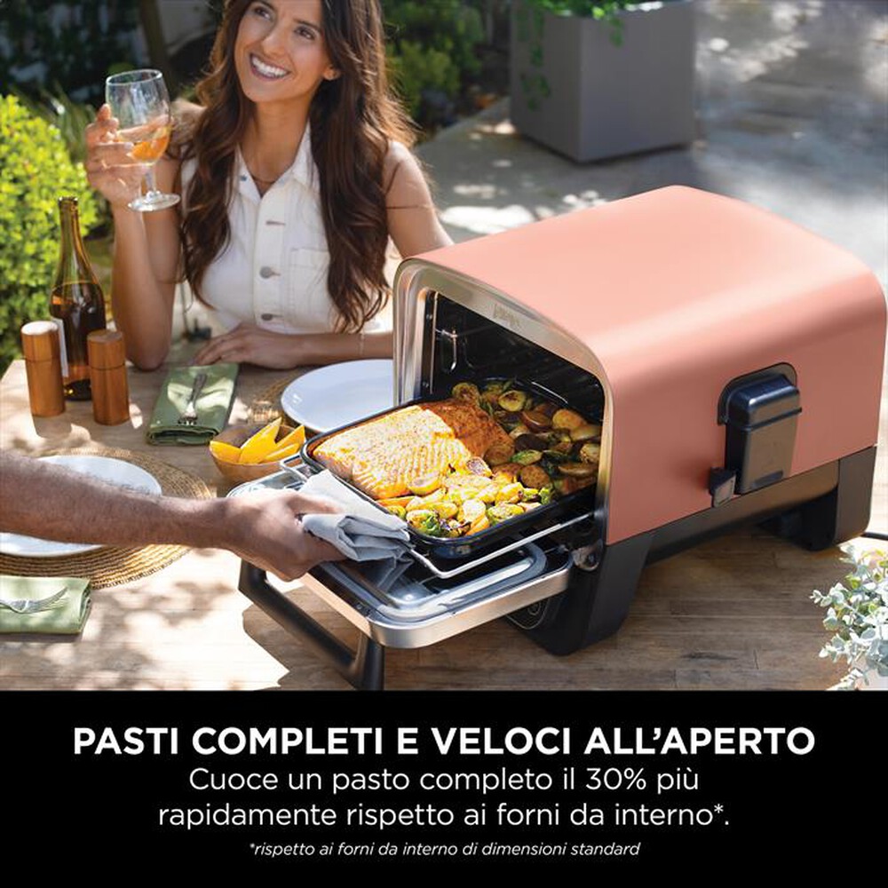 "NINJA - Forno elettrico da esterno pizza/arrosti Woodfire-Rame"