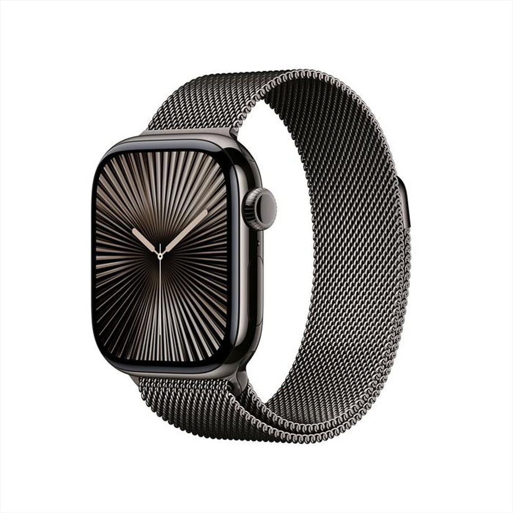 "APPLE - Watch Series 10 GPS + Cellular 42mm Titanio-Ardesia Loop Milanese Ardesia"
