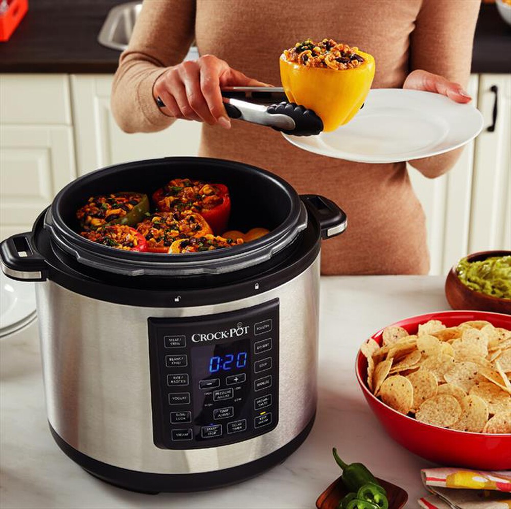 "Crock Pot - EXPRESS COOKER 5.6 LT-Argento"