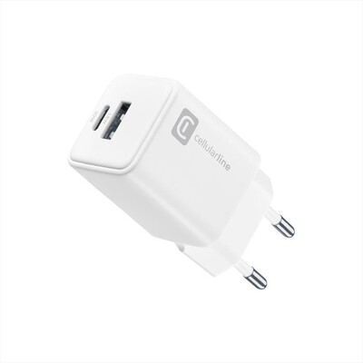 CELLULARLINE - MULTIPOWER DUAL PORT 30W ACHUSB2GAN30WTABW-Bianco