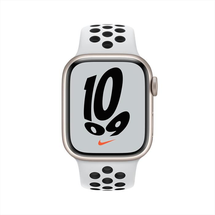 APPLE - Apple Watch NIKE Series 7 GPS+Cellular 41 Allu-Galassia Sport  PlatinoPuroNero | Euronics