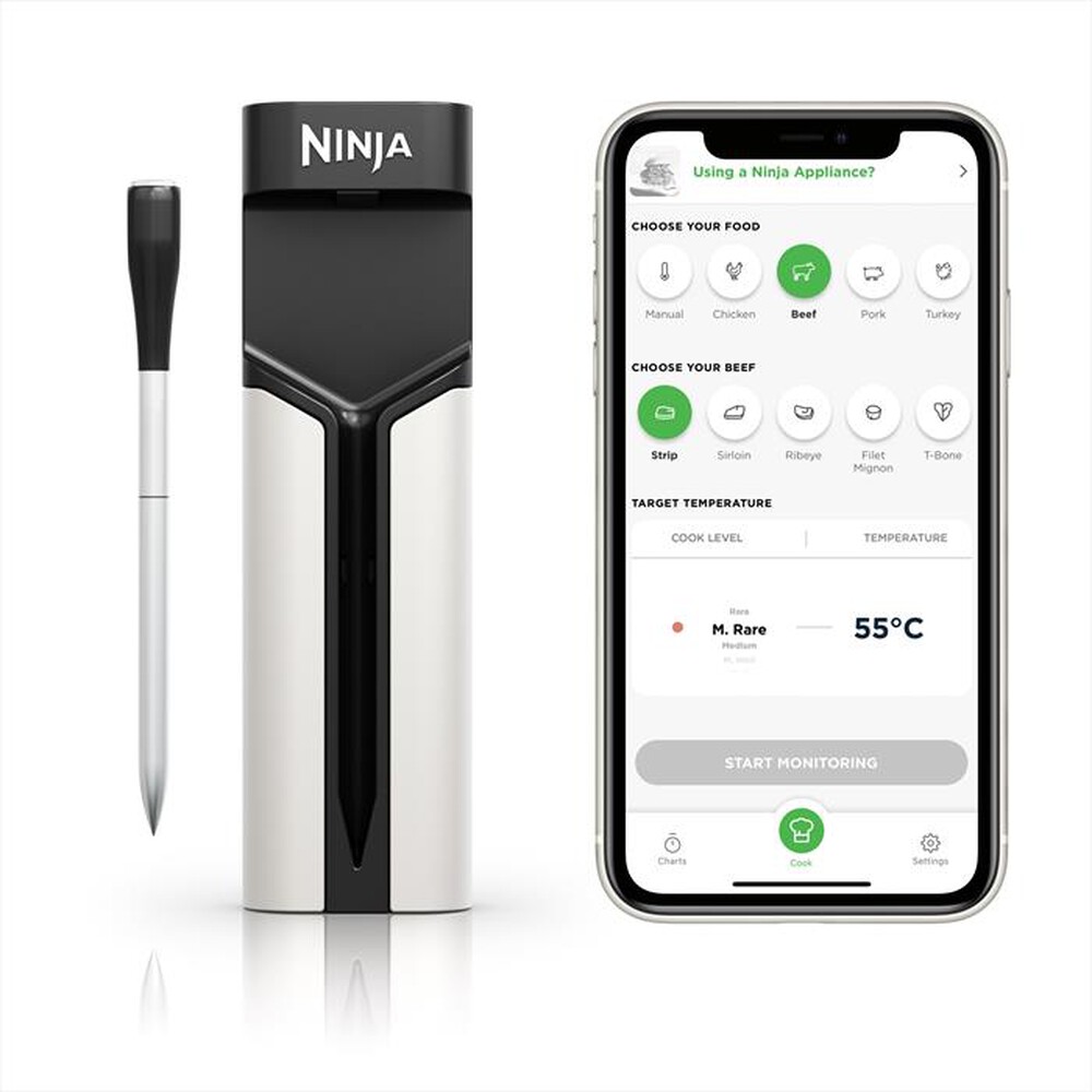 "NINJA - SONDA DIGITALE PROCHEF-Nero/acciaio"