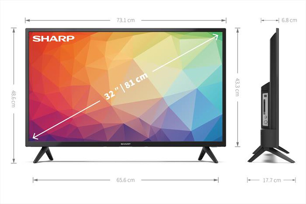 "SHARP - TV LED HD READY 32\" 32FG7EA-Nero"