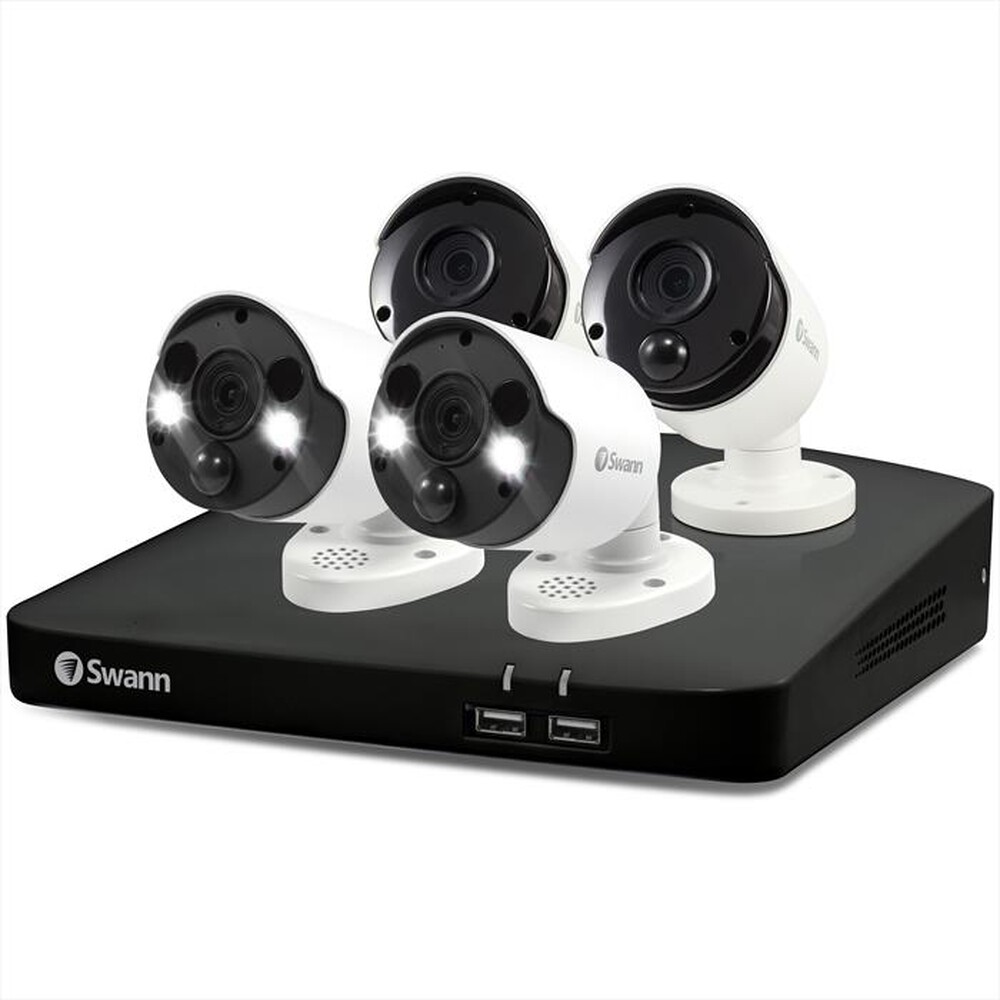 "SWANN - KIT NVR 2TB 8CH + 4 CAM 4K-White"
