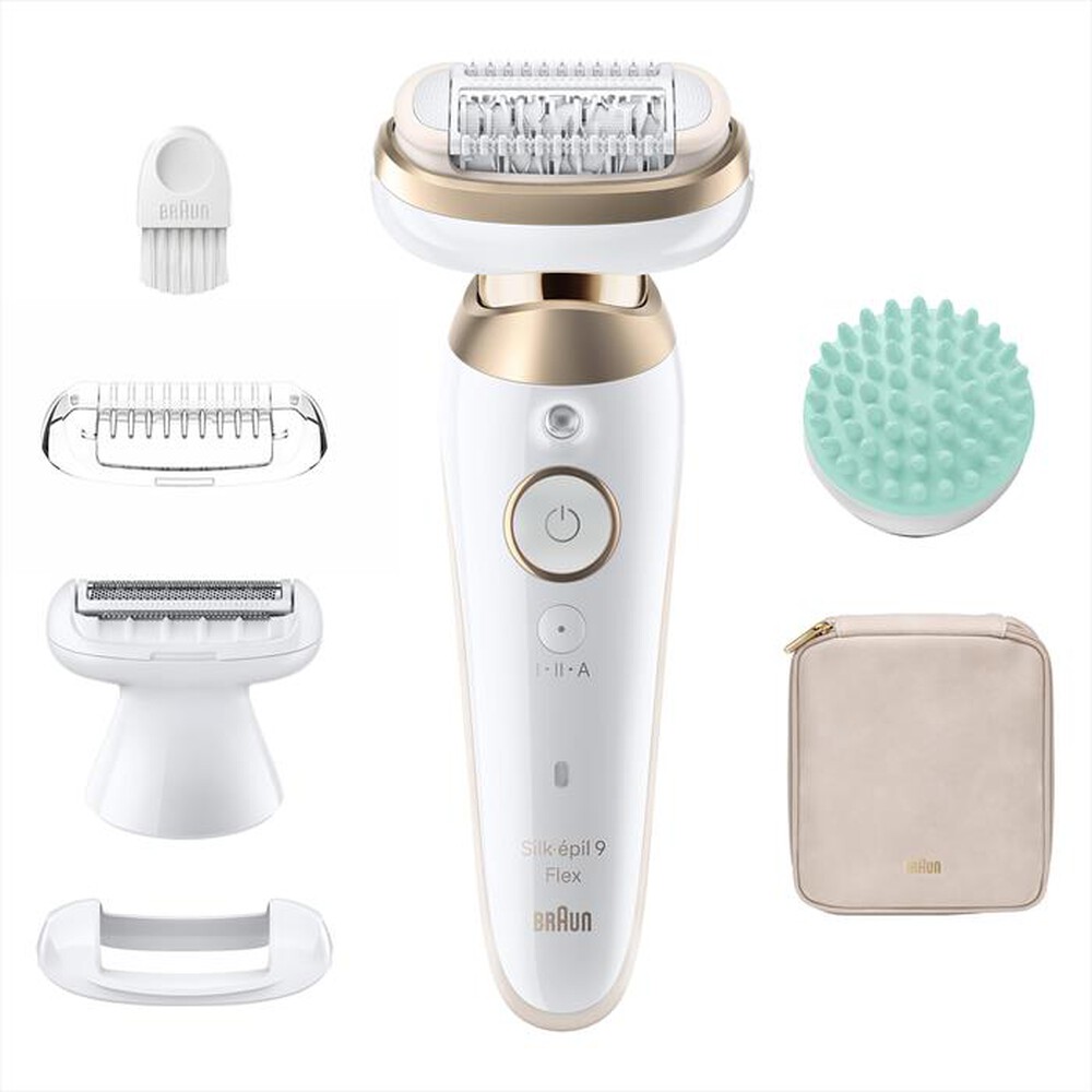 "BRAUN - Epilatore SILK-ÉPIL 9 FLEX 9-071 3D-BIANCO/ORO"