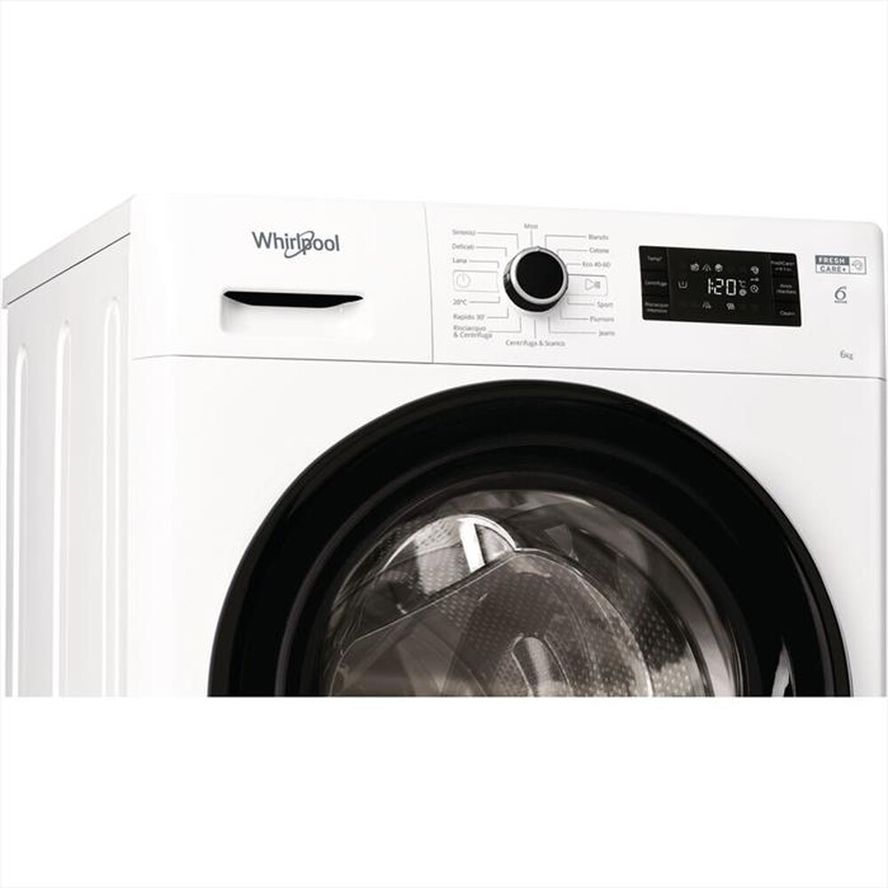 "WHIRLPOOL - Lavatrice slim FWSG 61251 B IT N 6 Kg Classe F"