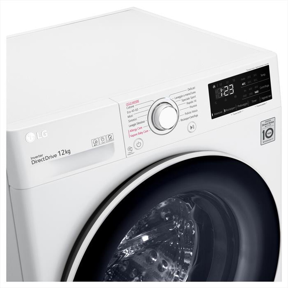 "LG - Lavatrice F4WV312S0E 12 Kg Classe B-White"