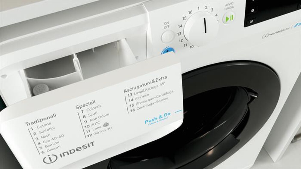 "INDESIT - Lavasciuga INNEX BDE 107426 WK IT 10/7 Kg Classe A-Bianco"