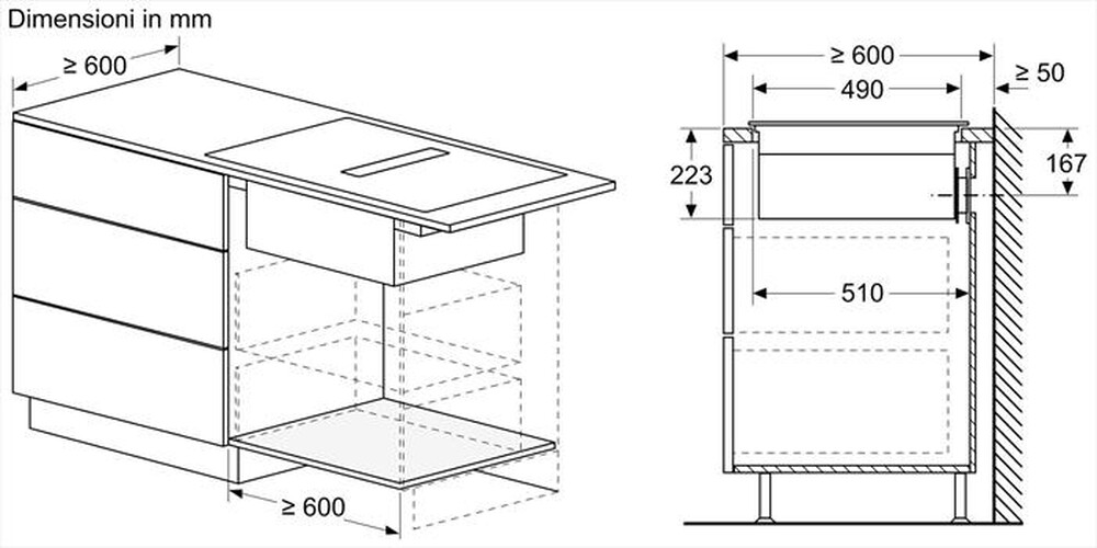 "BOSCH - Piano in vetro ceramica ad induzione PVS831B16E-Nero"