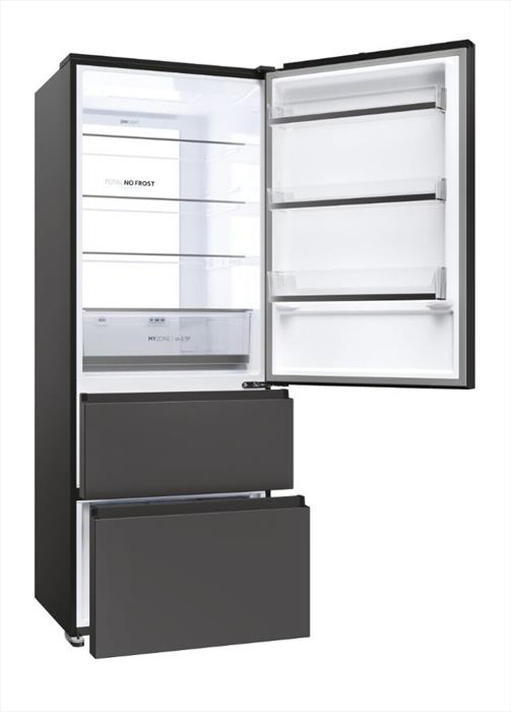 "HAIER - Frigorifero combinato HTR5719ENPT Classe E 528 lt-Black"