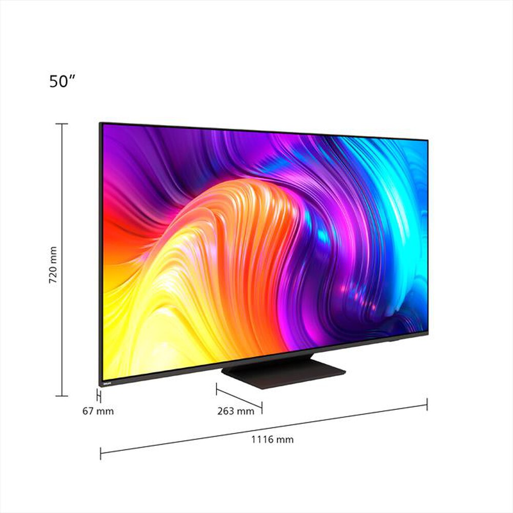 "PHILIPS - Ambilight Smart TV LED UHD 4K 50\" 50PUS8887/12-Antracite"