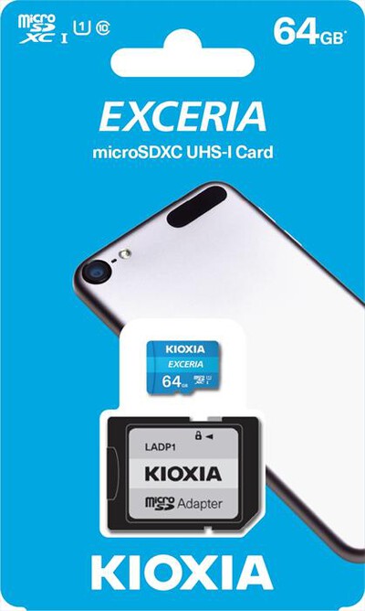 KIOXIA - MICROSD EXCERIA MEX1 UHS-1 64GB-Azzurro