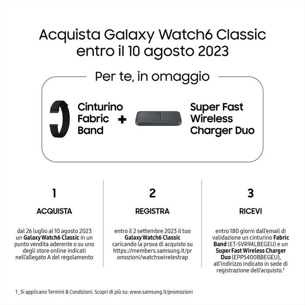 Immagine del prodotto SAMSUNG - Galaxy Watch6 Classic 43mm-Black