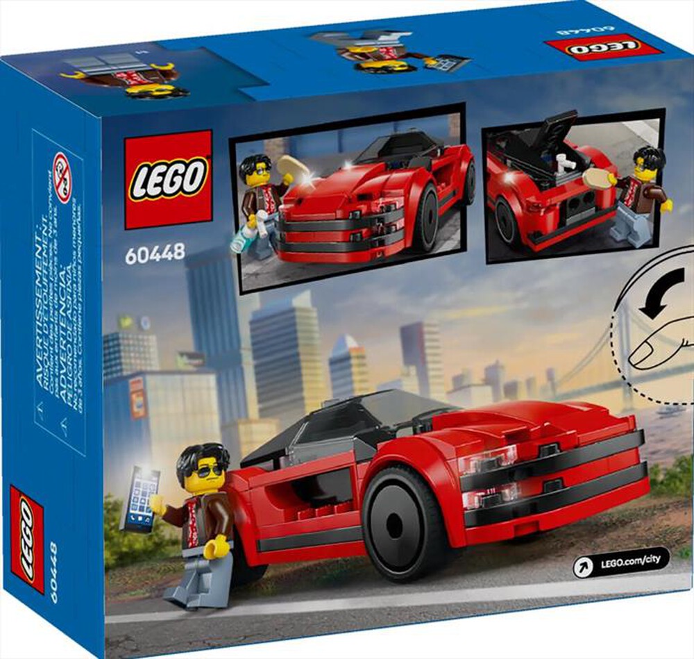 "LEGO - CITY Auto sportiva rossa - 60448-Multicolore"