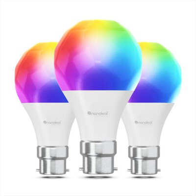 NANOLEAF - Lampadina intelligente ESSENTIAL A60 BULB B22 3PK-WHITE