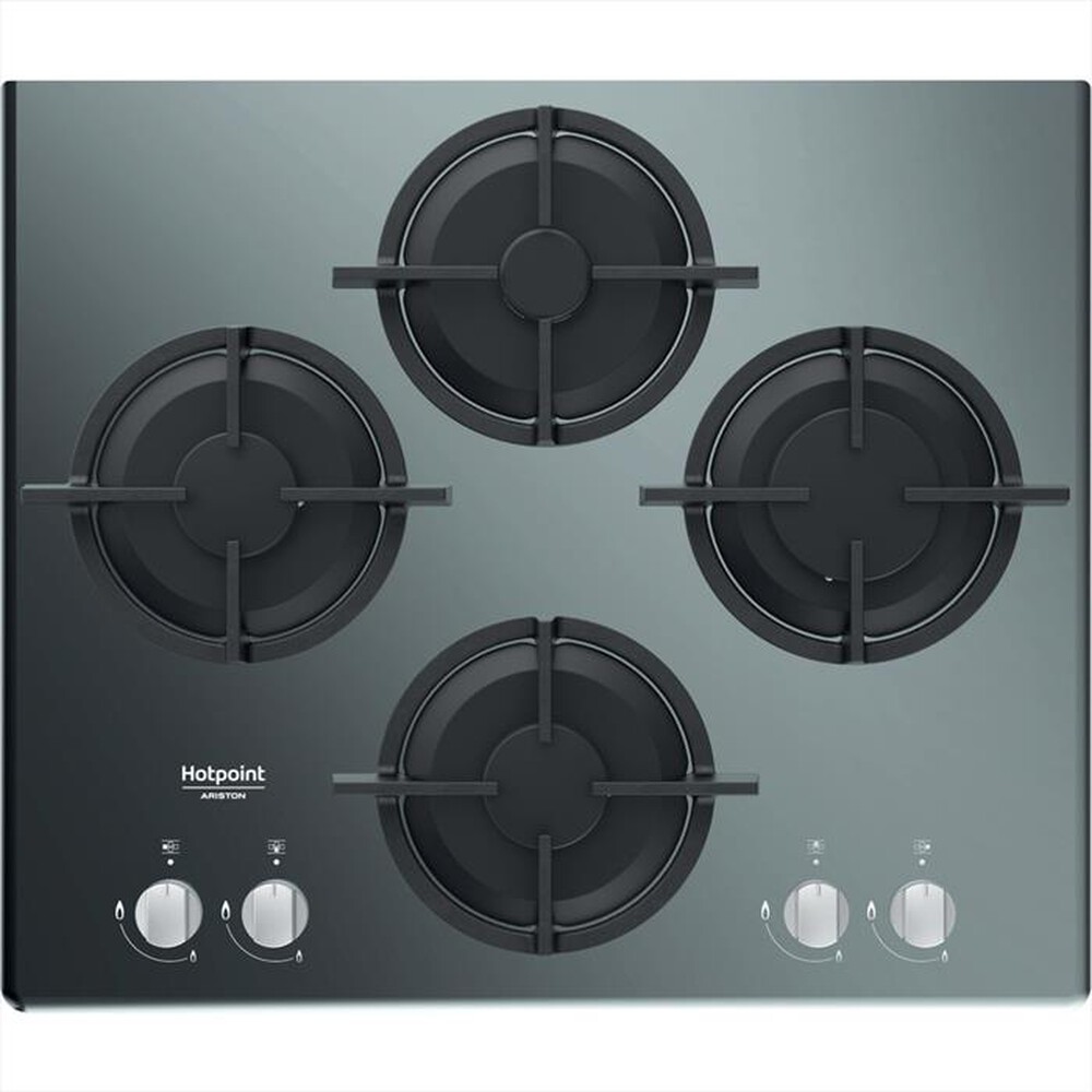 "HOTPOINT ARISTON - Piano cottura a gas HAGD 61S/MR 4 fuochi 59,6cm-Specchio"