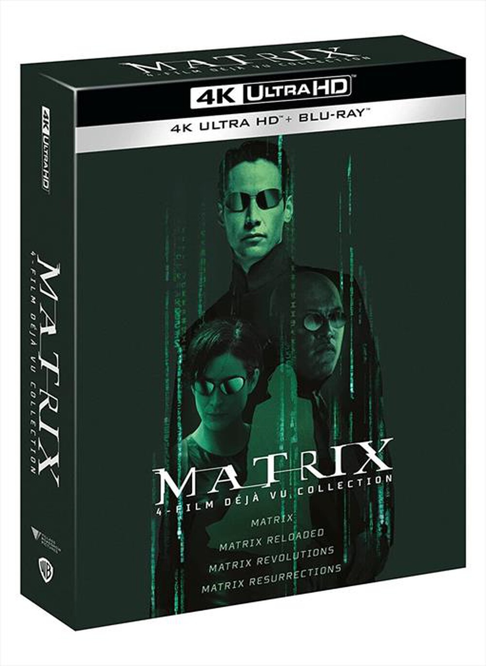 "WARNER HOME VIDEO - Matrix 4 Film Collection (4 x 4K Ultra Hd+4 Blu-"