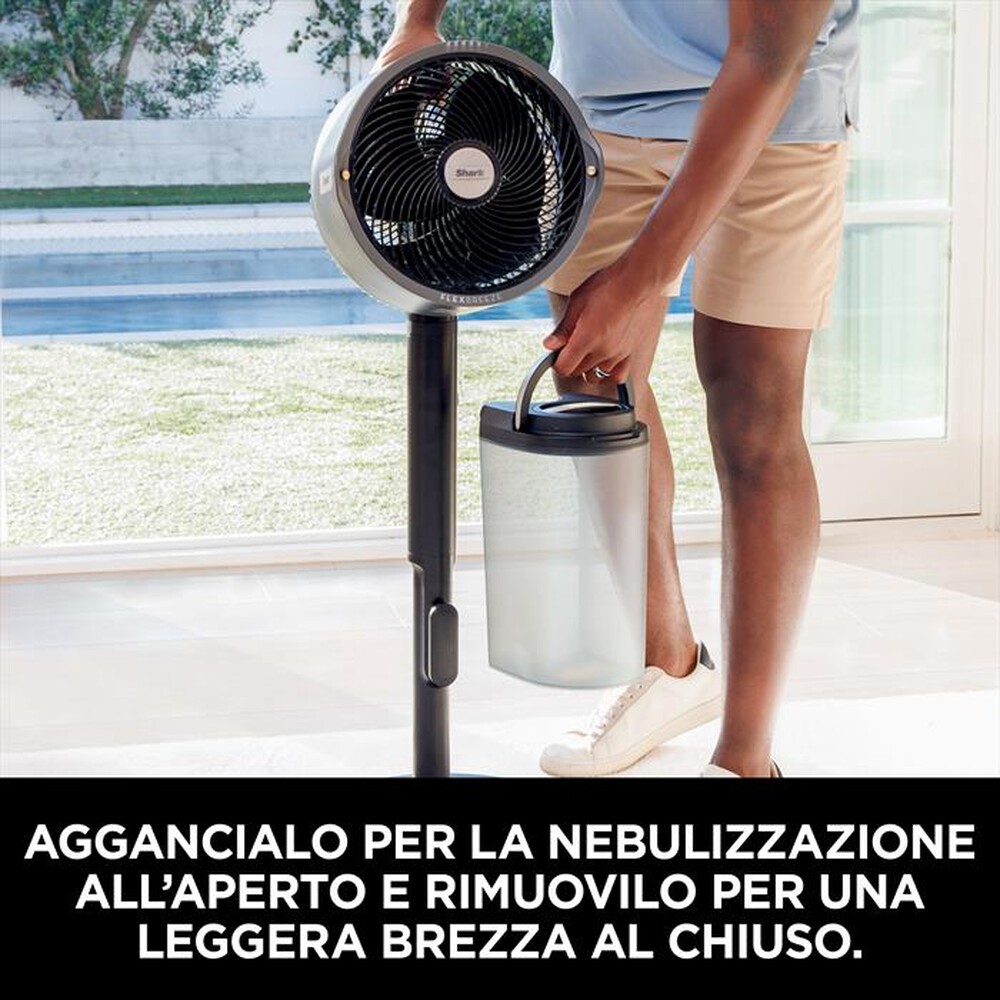 "SHARK - Ventilatore portatile FLEXBREEZE PROMIST-Nero"