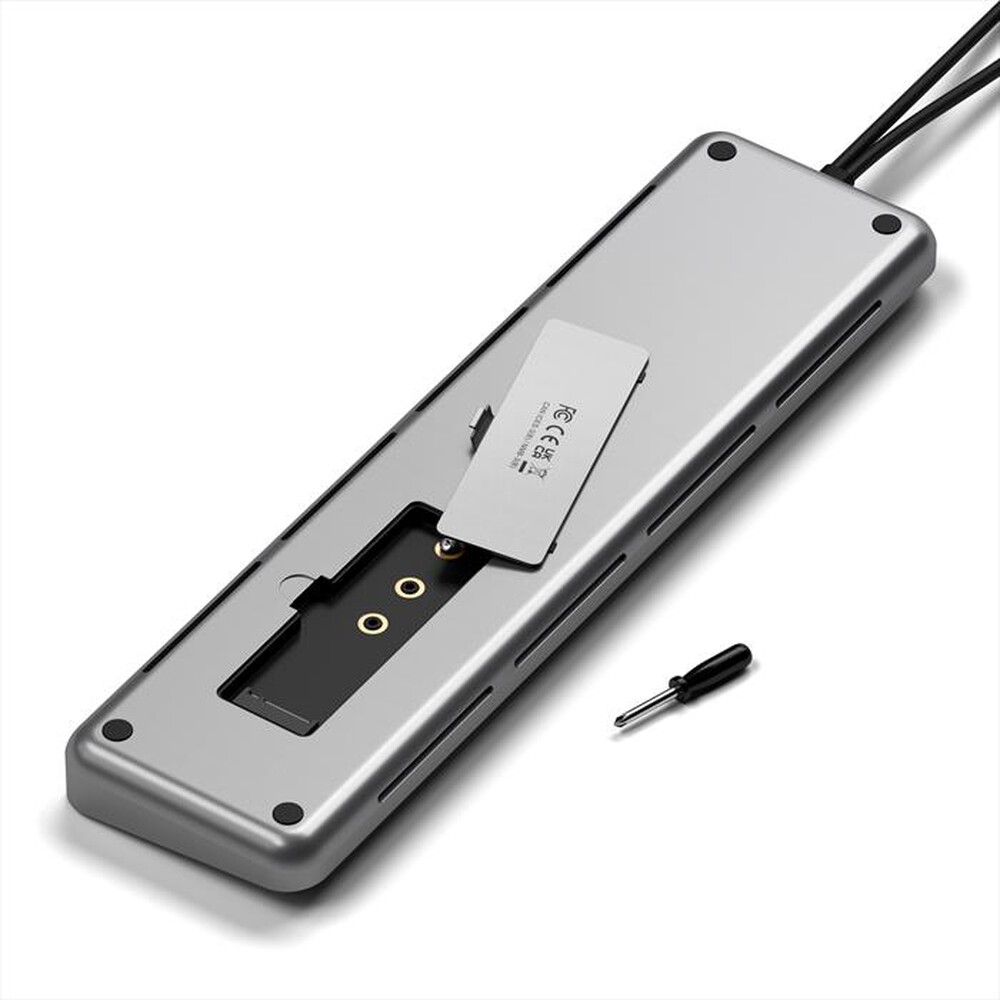 "SATECHI - ADATTATORE USB-C DUAL DOCK STAND-nero"