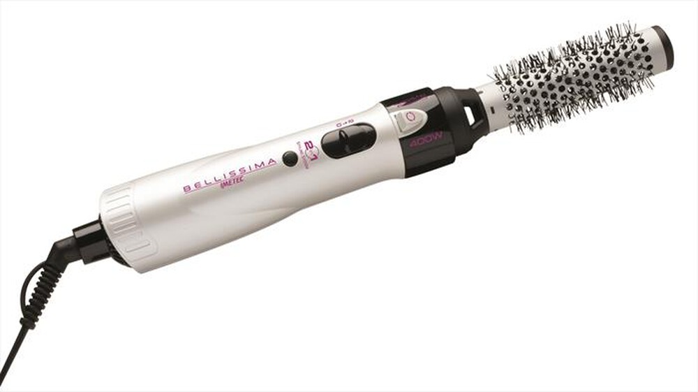 "BELLISSIMA IMETEC - Spazzola ad aria calda GH16 400 / 11234-ARGENTO / VIOLA"