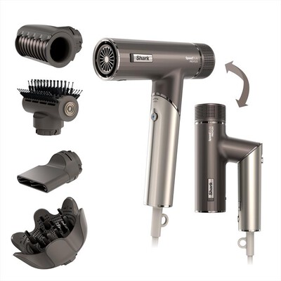 SHARK - ASCIUGACAPELLI E STYLER SPEEDSTYLE PRO FLEX-Moka metallizzato
