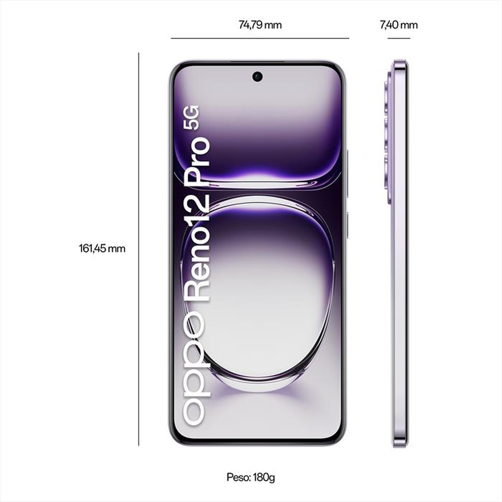 "OPPO - Smartphone RENO12 PRO 12+512-NEBULA SILVER"