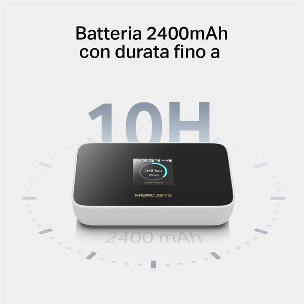 Immagine del prodotto MERCUSYS - Hotspot 4G LTE fino a 150Mbps e Wi-Fi-Nero