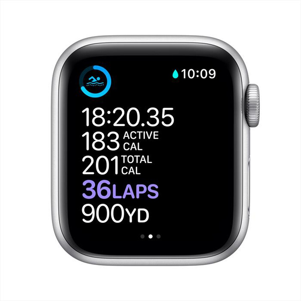 "APPLE - Watch Series 6 GPS+Cellular 40mm All Silver-Cinturino Sport Bianco"