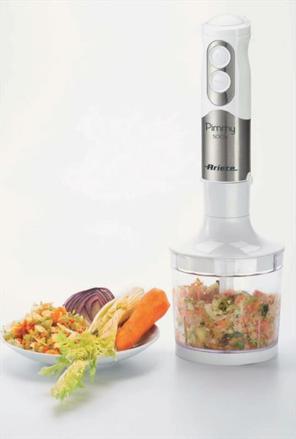 "ARIETE - 886 Pimmy 500w 3 in 1-Stainless steel, Bianco"