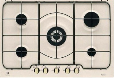 ELECTROLUX - Piano cottura a gas RGG 7253 OON 5 fuochi 74,4cm-Estetica sabbia